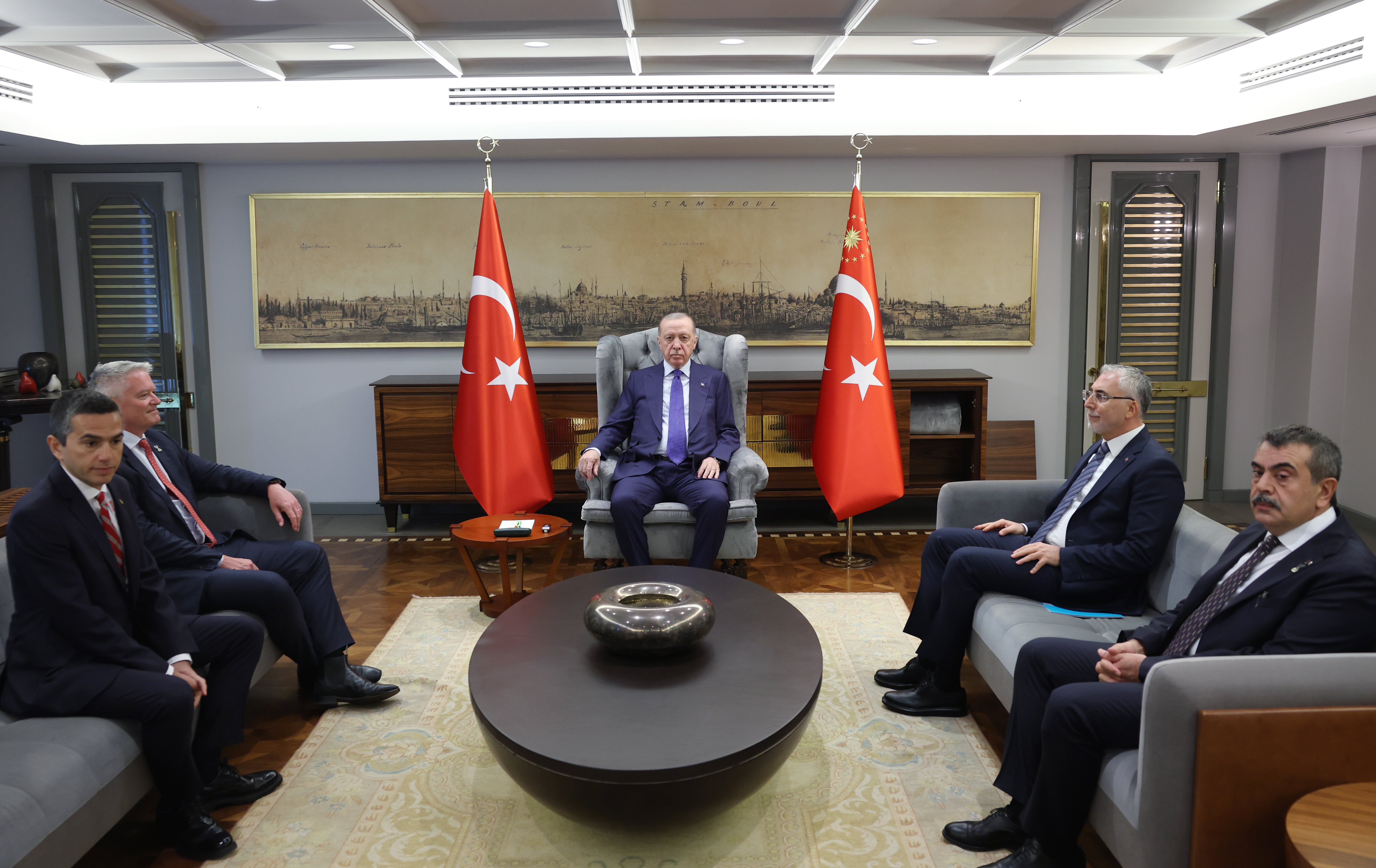 Cumhurbaşkanı Erdoğan, OECD Genel Sekreteri Mathias Cormann'ı kabul etti