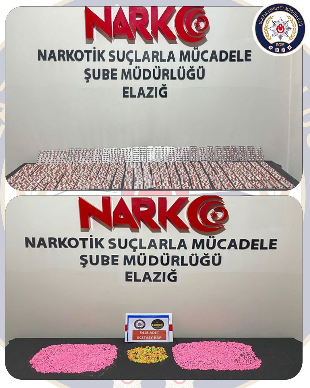 Elazığ’da uyuşturucuyla mücadele: 3 tutuklama
