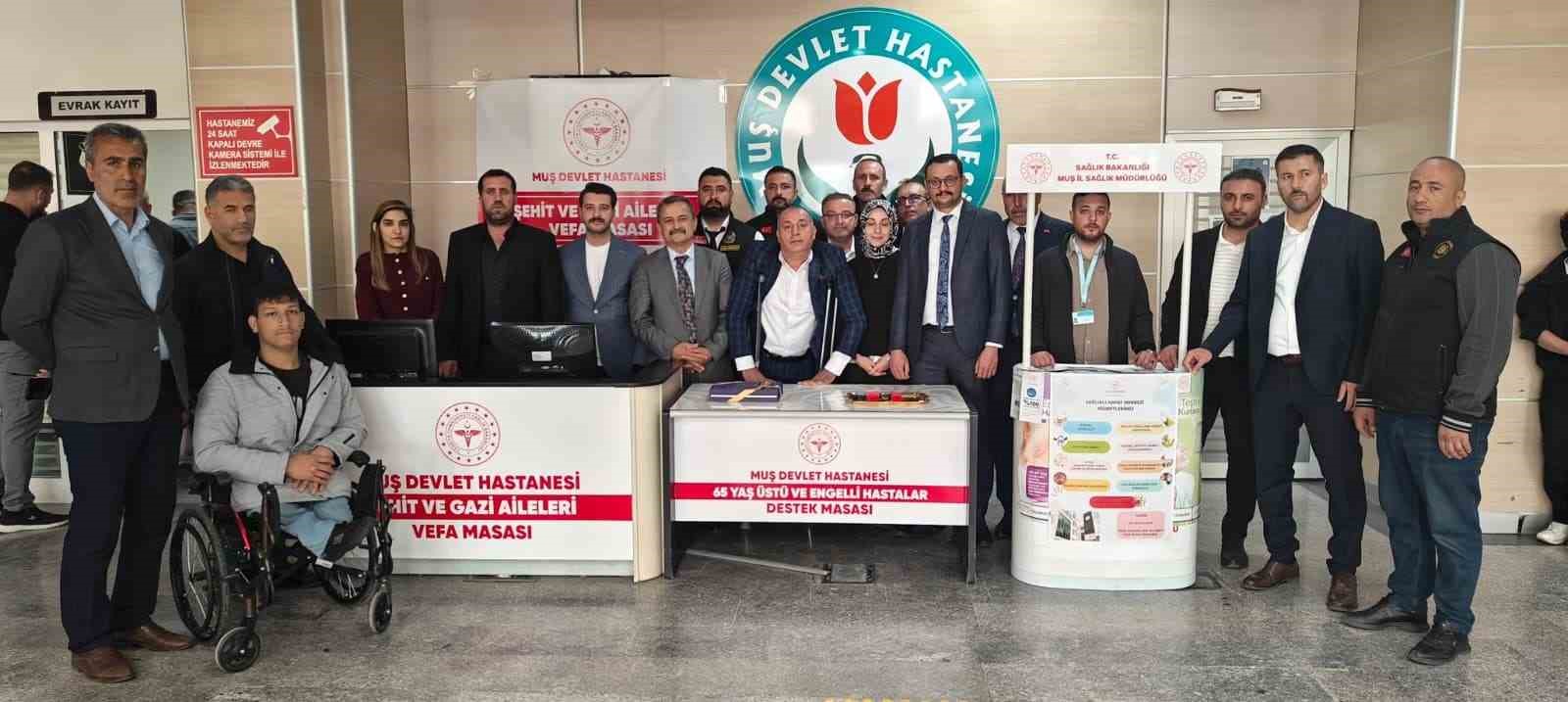 Muş Devlet Hastanesi’nde "Vefa Masası" kuruldu
