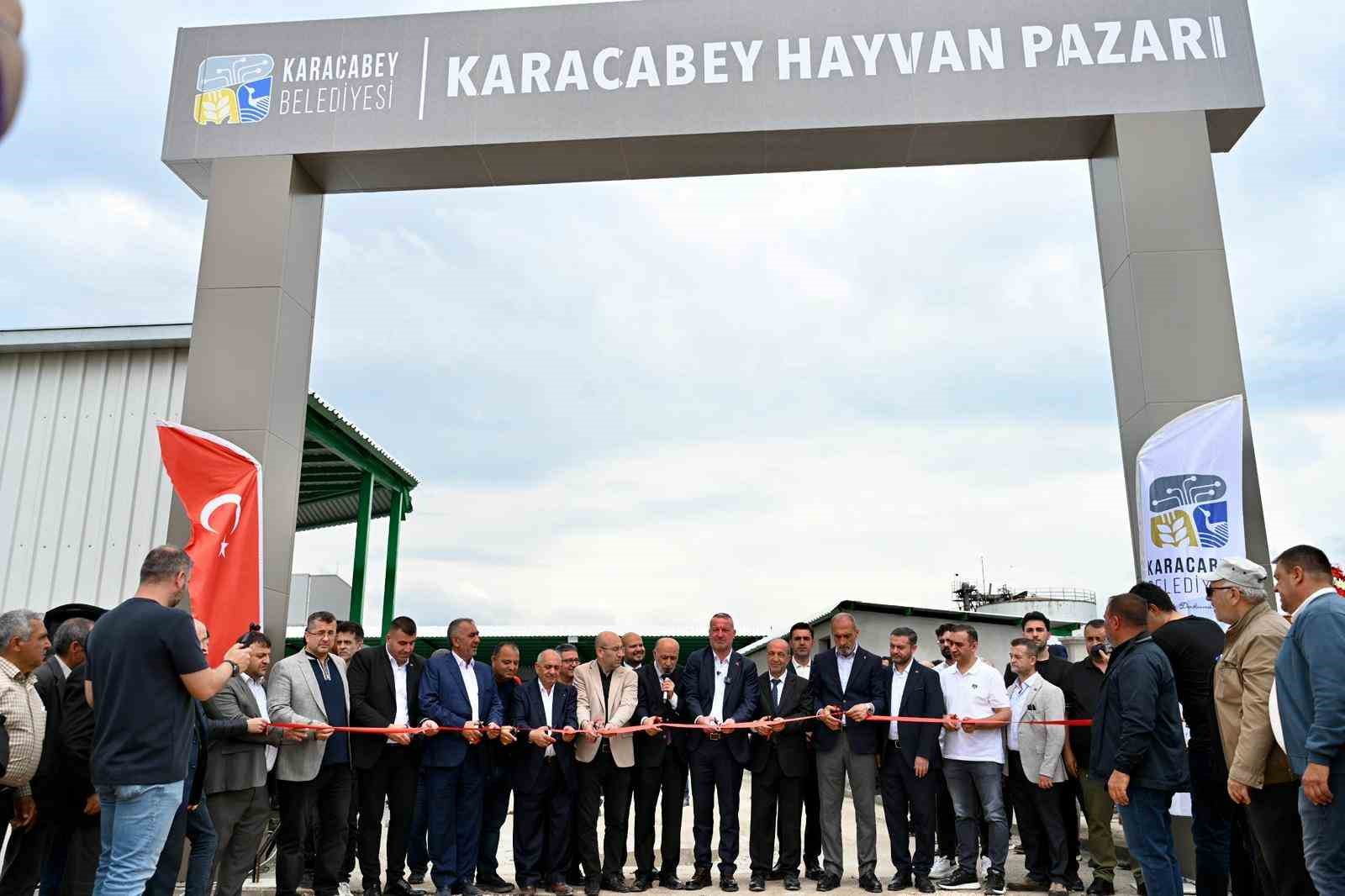 Karacabey Belediyesi hayvan pazarı hizmete açıldı
