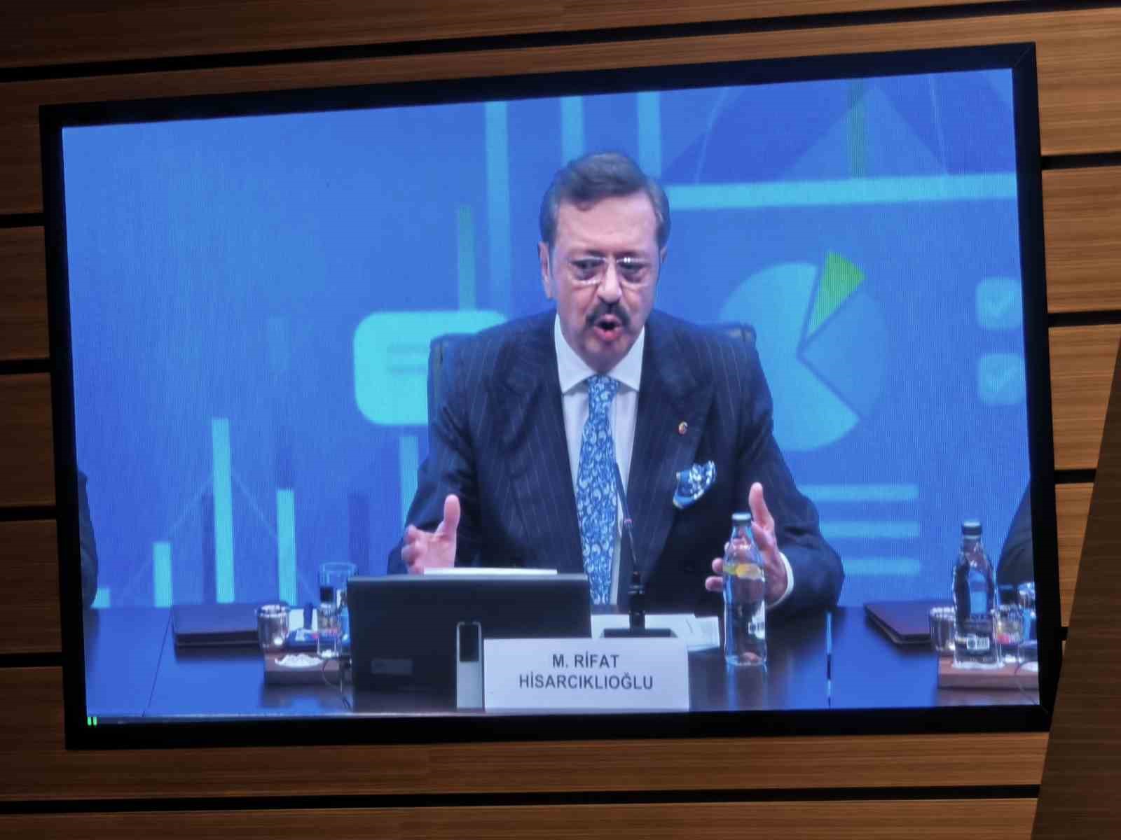 TOBB Başkanı Hisarcıklıoğlu: "Gördüğüm en büyük sıkıntı, finansmana erişim"
