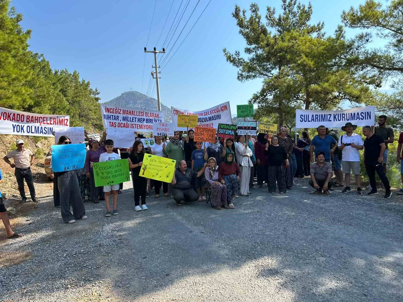 Gazipaşa’da taş ocağı planı mahalleliyi sokağa döktü
