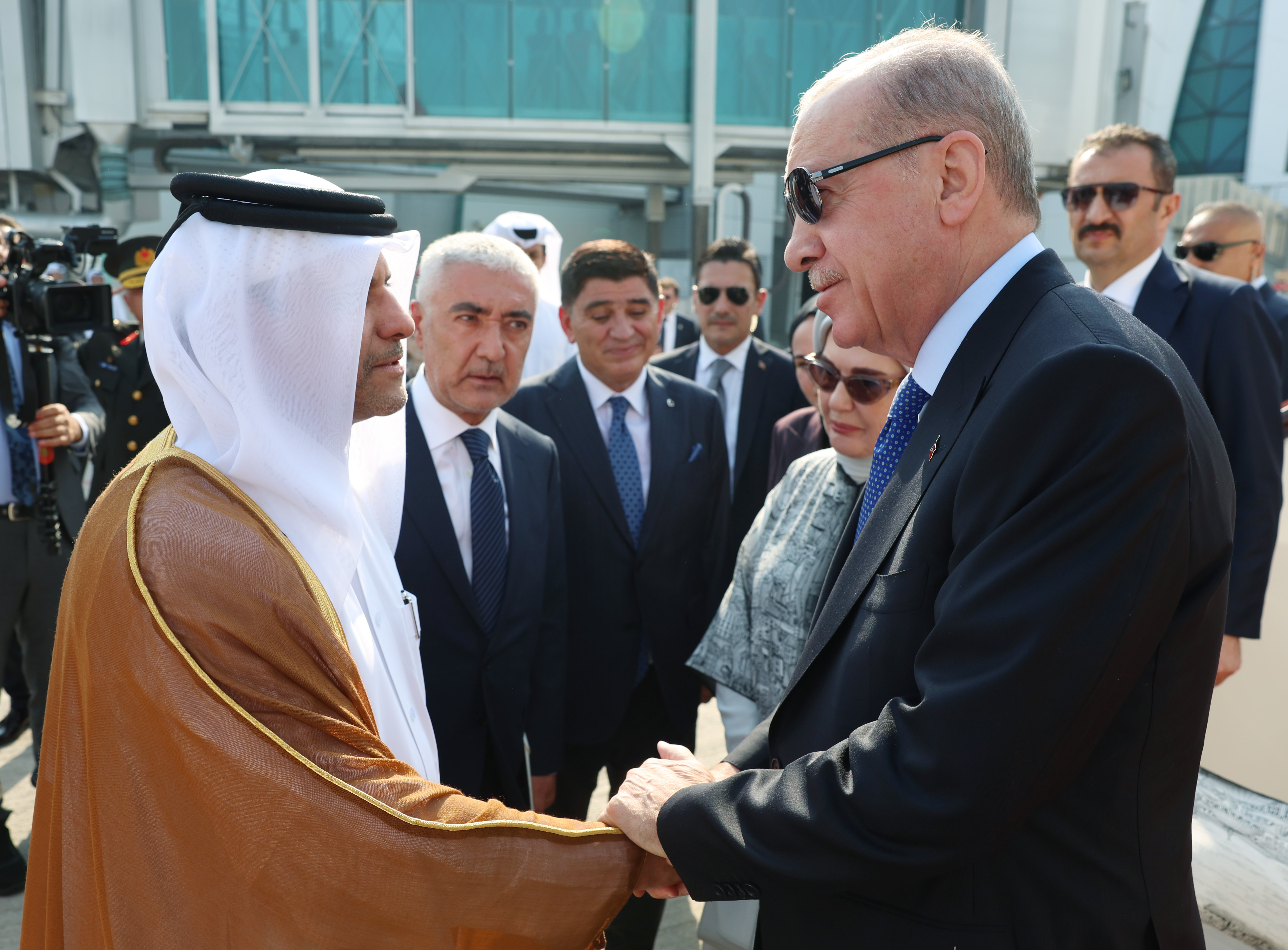 Cumhurbaşkanı Erdoğan, Katar'da / Video eklendi